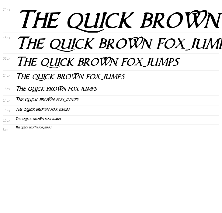 Woodgod Italic Waterfall