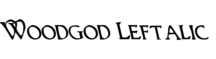 Woodgod Leftalic  免费字体下载