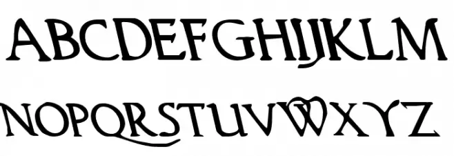Woodgod Leftalic خط أحرف كبيرة