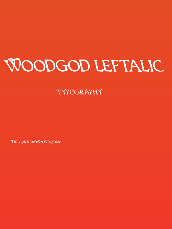 Woodgod Leftalic Poster