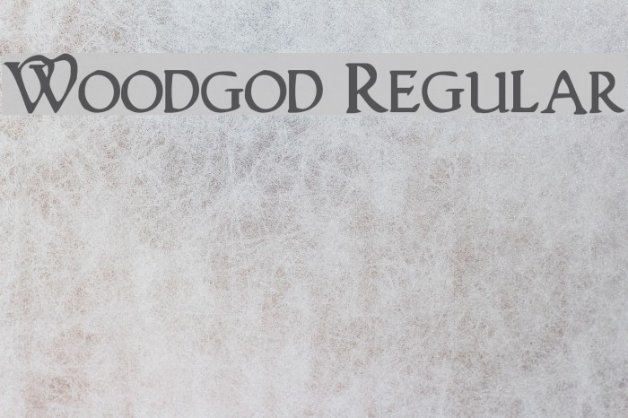 Woodgod Regular Font examples
