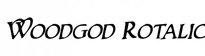 Woodgod Rotalic  Frei Schriftart Herunterladen