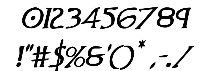 Woodgod Rotalic Font OTHER CHARS