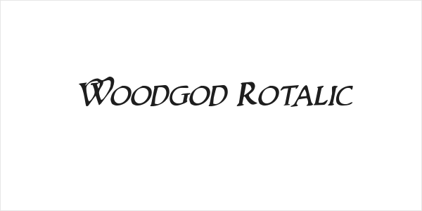 Woodgod Rotalic Logo