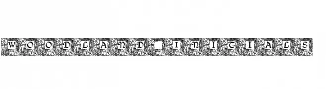 Woodland_Initials  font caratteri gratis