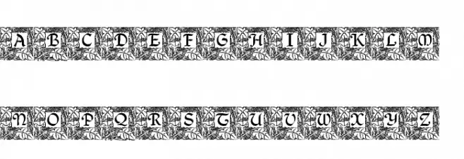 Woodland_Initials Fuentes MINÚSCULAS