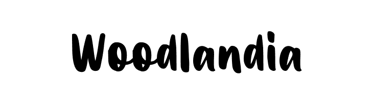 Woodlandia  フリーフォントのダウンロード