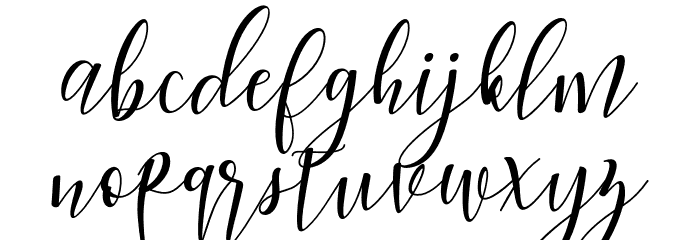 Woodley Font LOWERCASE