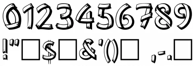 Woodplank Font OTHER CHARS