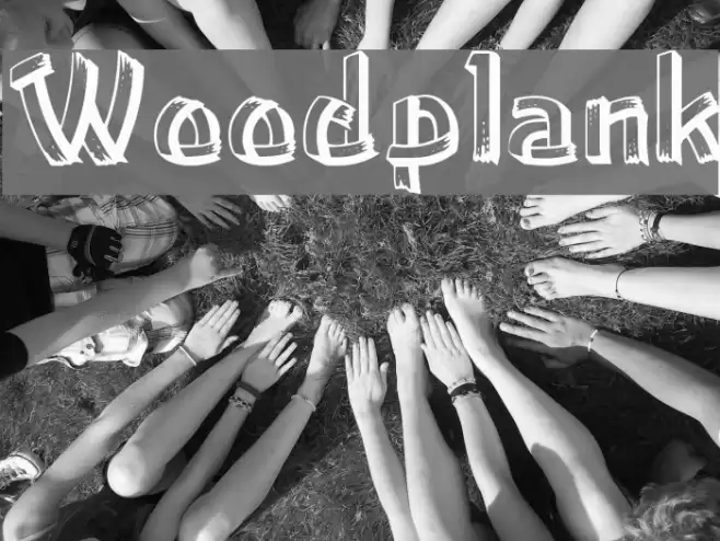 Woodplank Font examples