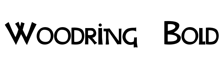 Woodring  Bold  les polices de caractères gratuit tlcharger