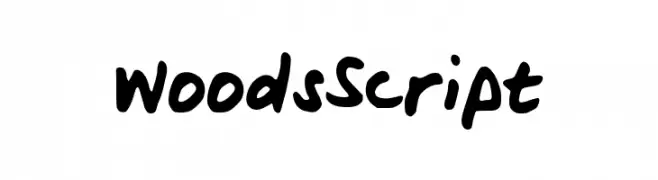 WoodsScript  Frei Schriftart Herunterladen