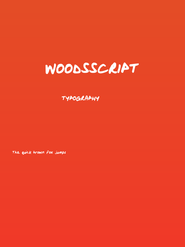 WoodsScript Poster