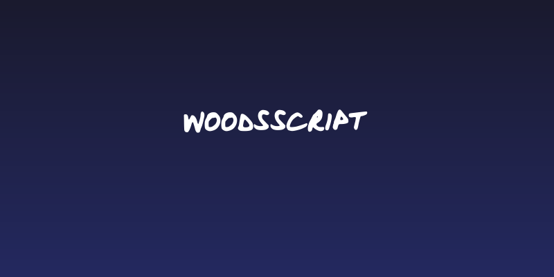 WoodsScript Social Header
