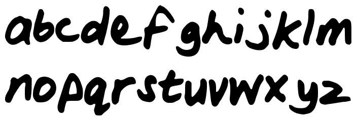 WoodsScript Шрифта строчной