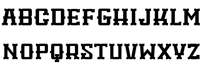 Woodshop Font LOWERCASE