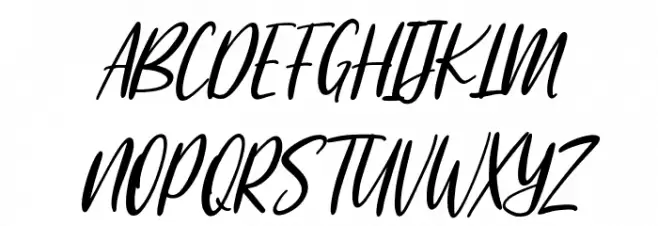 Woodstark Free Regular Schriftart Groß
