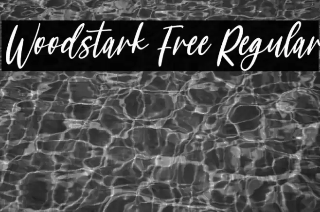 Woodstark Free Regular Font examples