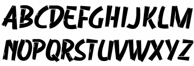 Woodtrap Schriftart Groß