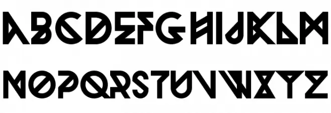 Woodwarrior-Bold フォント 大文字
