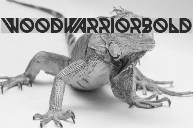 Woodwarrior-Bold Font examples