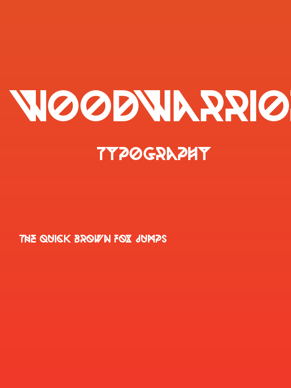 Woodwarrior-Bold Poster