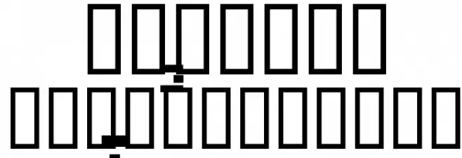 Woodwind Tablature Sax Graphic Шрифта ВЕРХНИЙ