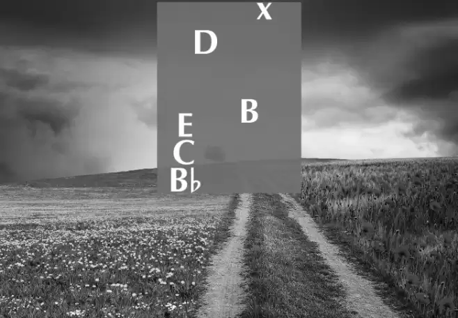 Woodwind Tablature Sax US Font examples