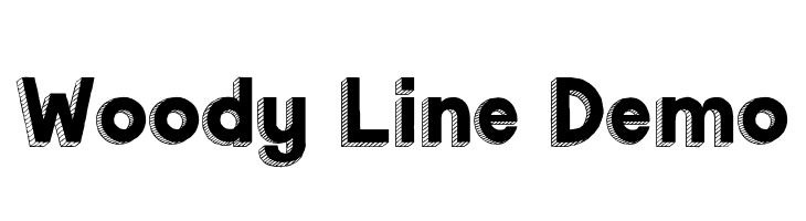 Woody Line Demo  Frei Schriftart Herunterladen