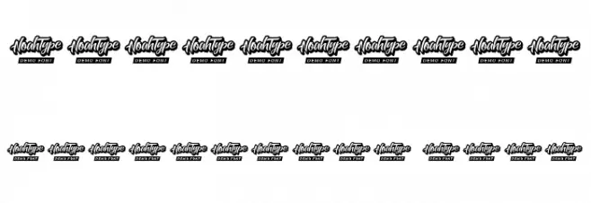 Woody Line Demo Font OTHER CHARS