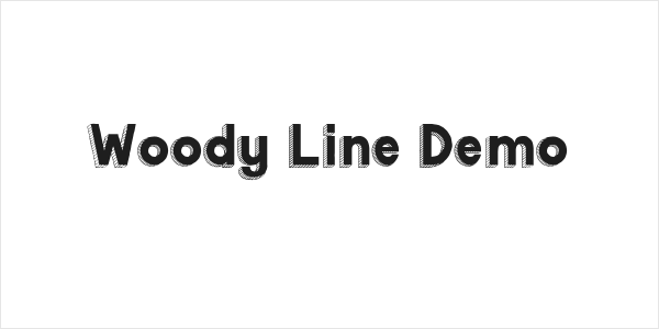 Woody Line Demo Logo