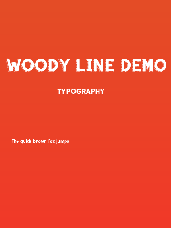 Woody Line Demo Poster