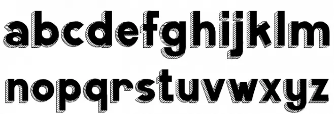 Woody Line Demo Schriftart Kleinbuchstaben