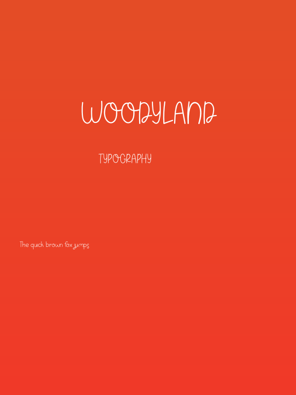 Woodyland Poster