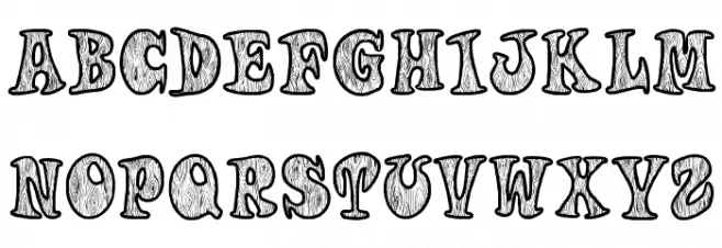 Woodys خط أحرف صغيرة