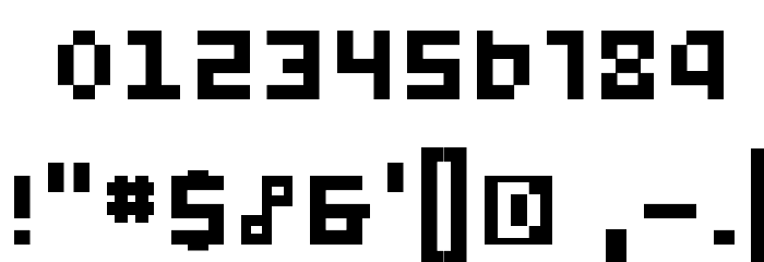 Woof Squared Font OTHER CHARS