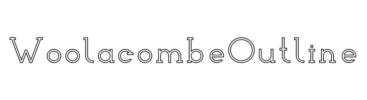 Woolacombe Outline  Frei Schriftart Herunterladen