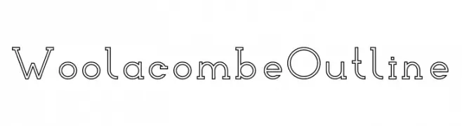 Woolacombe Outline  Frei Schriftart Herunterladen