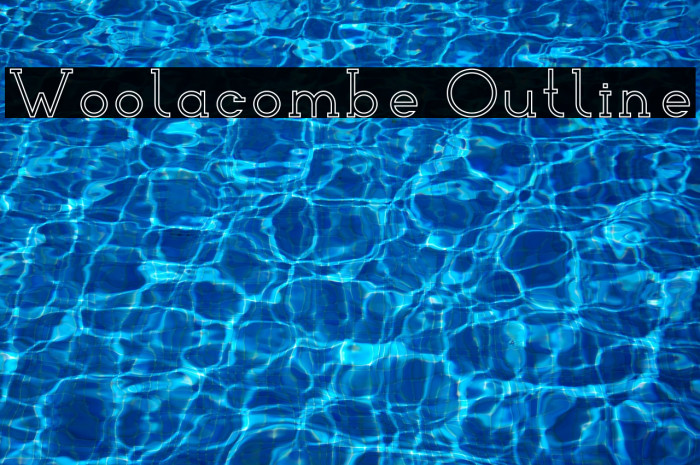 Woolacombe Outline Font examples
