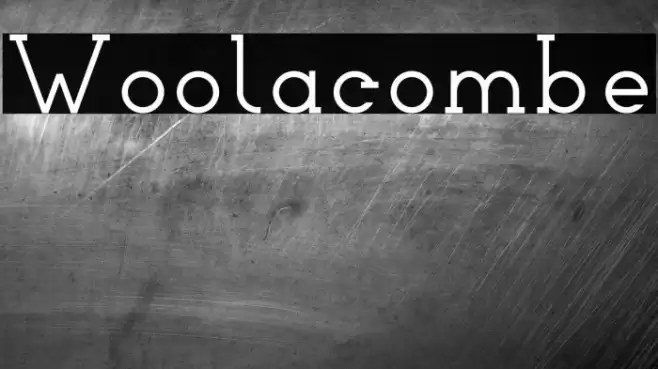 Woolacombe Font examples