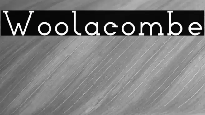 Woolacombe Font examples