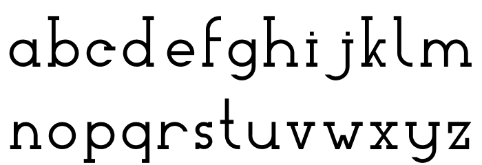 Woolacombe Font LOWERCASE