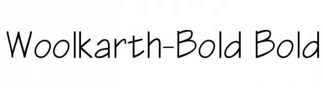 Woolkarth-Bold Bold  Frei Schriftart Herunterladen