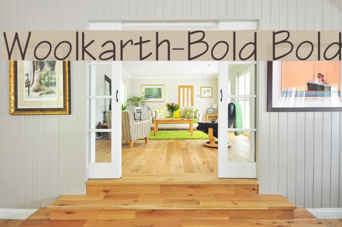 Woolkarth-Bold Bold Font examples