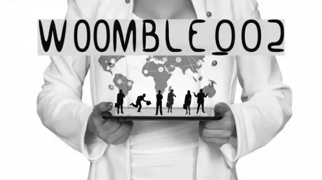 Woomble_002 Font examples