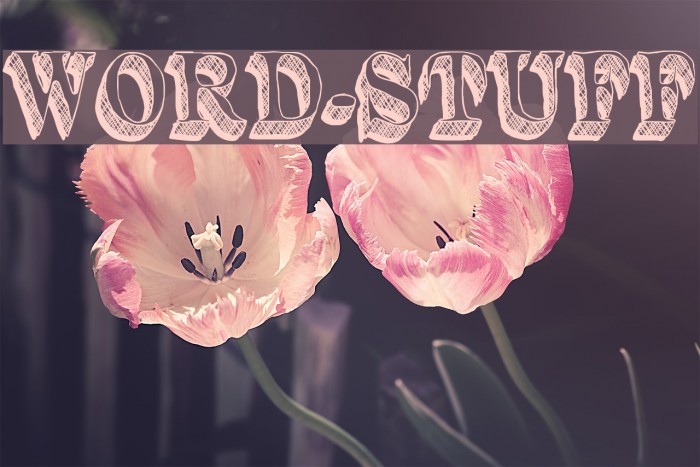 Word-Stuff Font examples