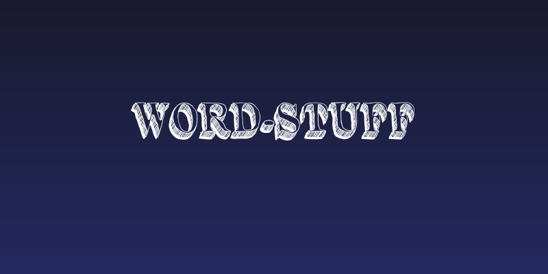 Word-Stuff Social Header