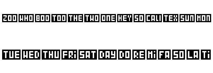 WordBits Font LOWERCASE