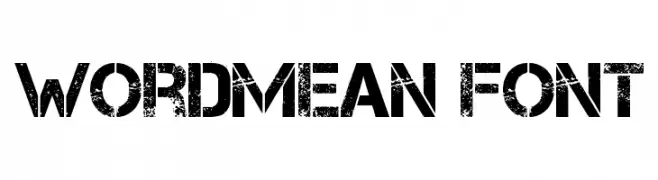 WordMean Font  Fuentes Gratis Descargar