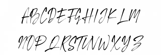 WordSignature Font Litere mari